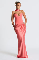Bernadette Maxi Skirt - Coral Pink